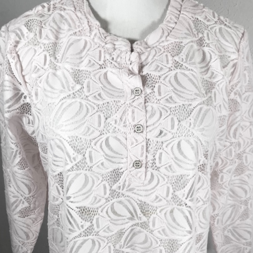 Lulu B white lace top XL